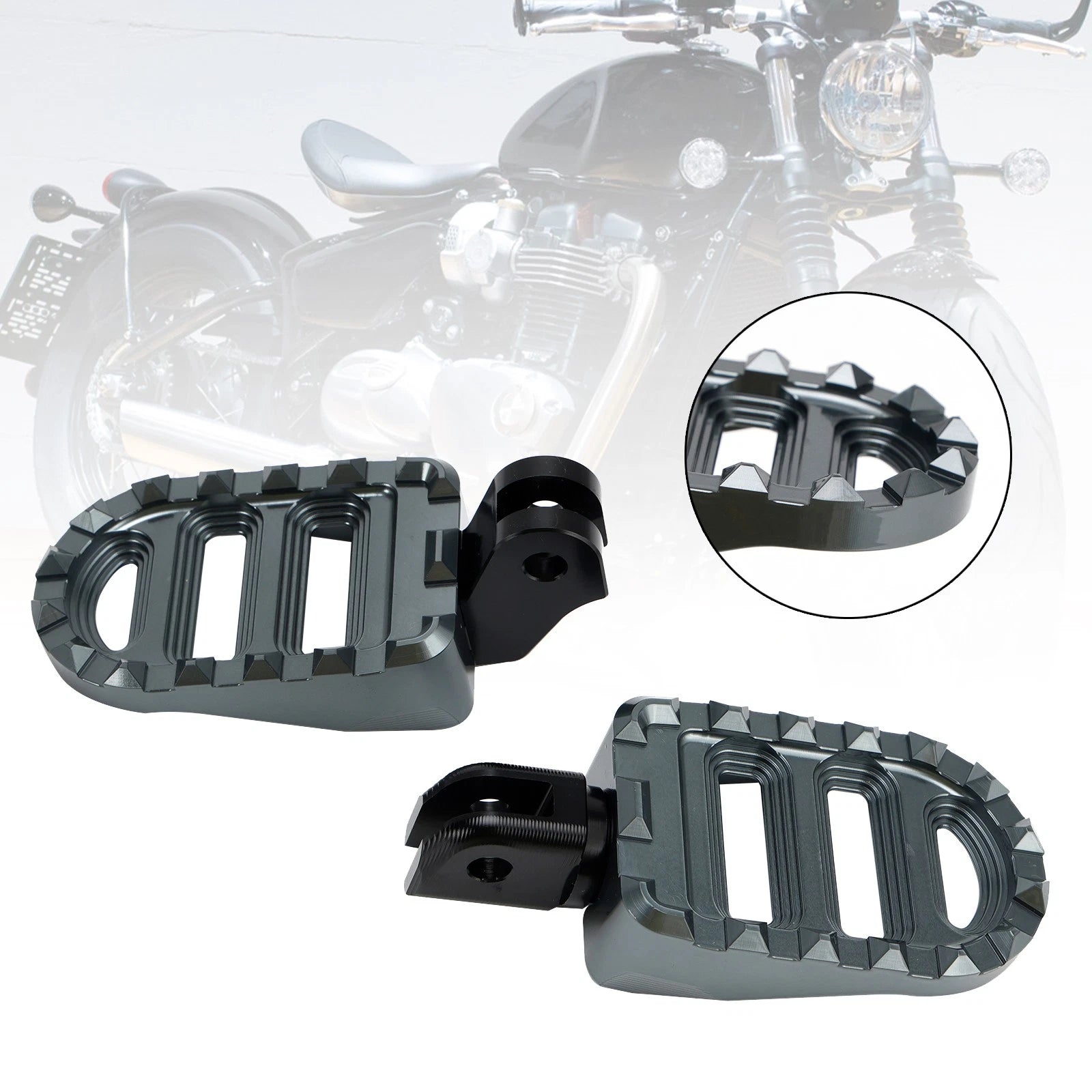 Front Footrests Foot Pegs for Bonneville Bobber (2017–2023), Rocket 3R (2020–2024)