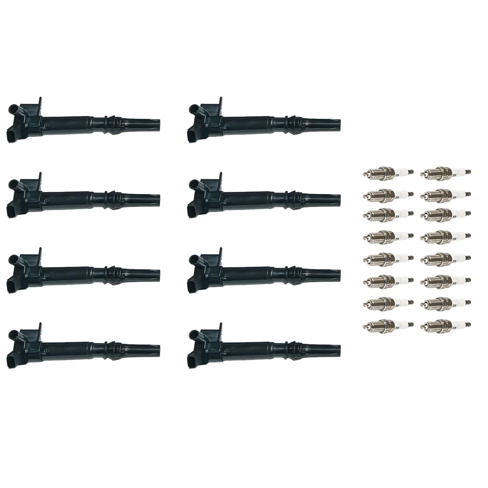 8X Ignition Coil and Spark Plug for Ford F150 F250 F350 (2010–2017)