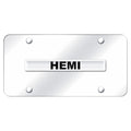 Chrome Name on Chrome License Plate - Officially Licensed for Hemi Vehicles