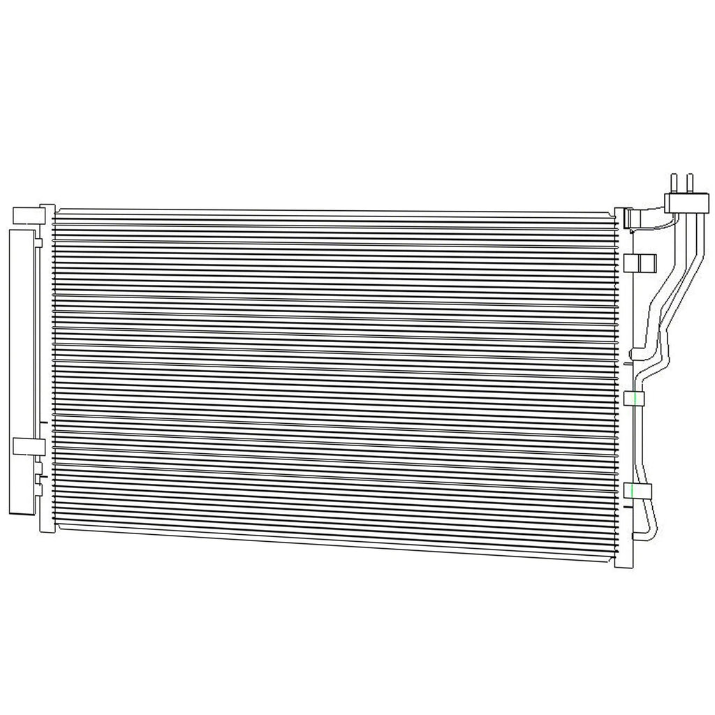 A/C Condenser Replacement Repair Part for Kia Cadenza (2014–2016)