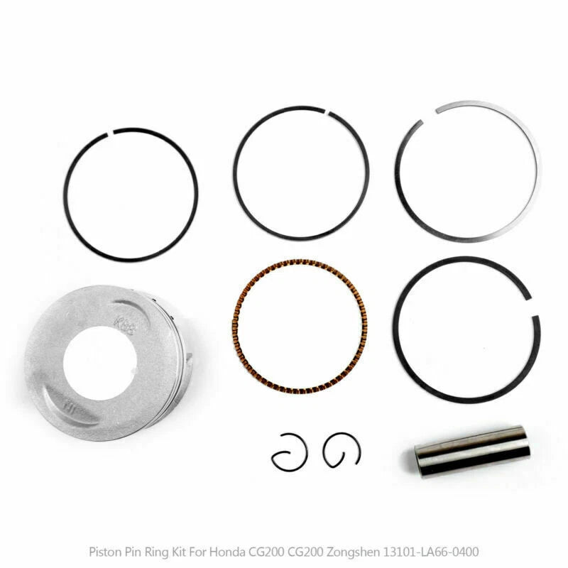 Piston Kit +0.50 for Honda CG200 (200cc, NO.13101-LA66-0400, Bore 64mm)