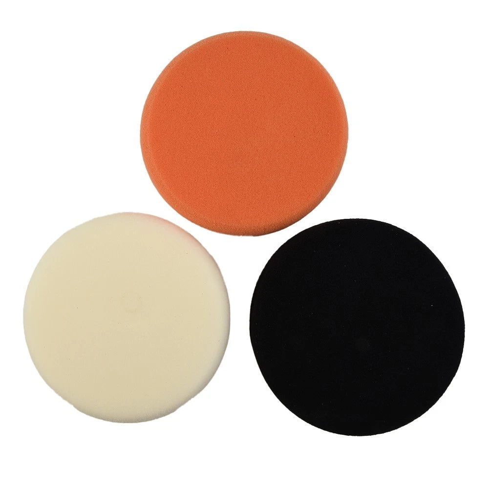 Set of 3 Polishing Sponge Waxing Buffing Pads for Car Polisher Tool