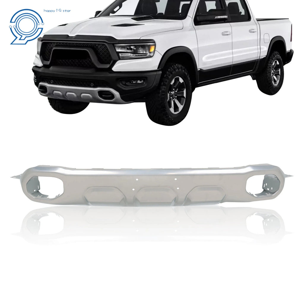 Front Bumper Face Bar for Ram 1500 Rebel (2019–2024) Silver
