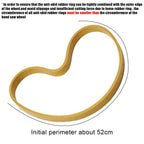 2Pcs Yellow Band Saw Rubber Band 8" X 1/2" X 0.12" Anti-skid