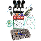 Cylinder Head Overhaul Rebuild Kit D1105 D1105-E4B for Kubota Bobcat 425