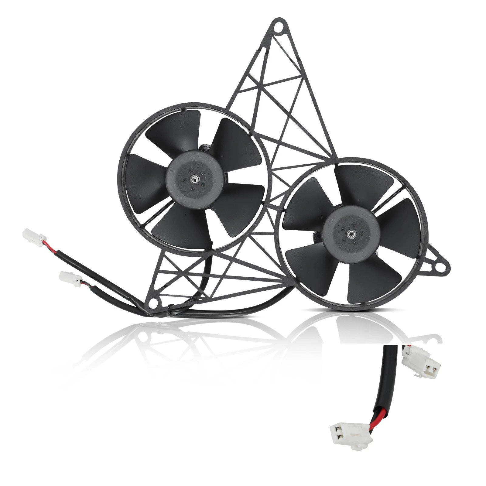 Radiator Cooling Fan w/ Bracket for Harley V-ROD/VRSCD/VRSCDX (2002–2017) 2VA58-A101-46A