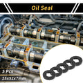 Set of 5 Oil Seal Rotary Shaft Seal NBR Rubber 25x52x7mm