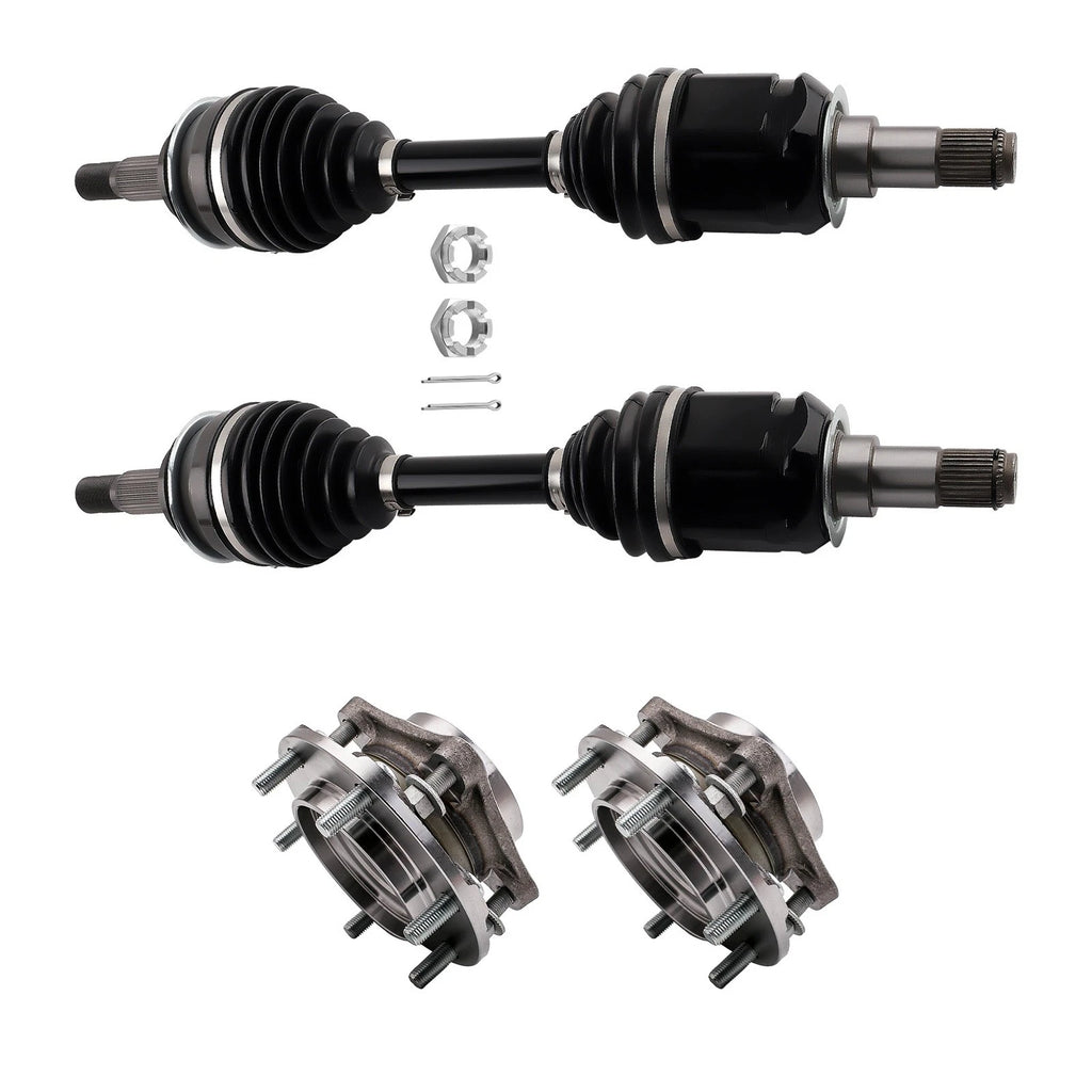 Front Left & Right CV Axle & Wheel Hub Bearing Kit for Lexus GX460, Toyota 4Runner (2009–2023)