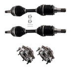 Front Left & Right CV Axle & Wheel Hub Bearing Kit for Lexus GX460, Toyota 4Runner (2009–2023)