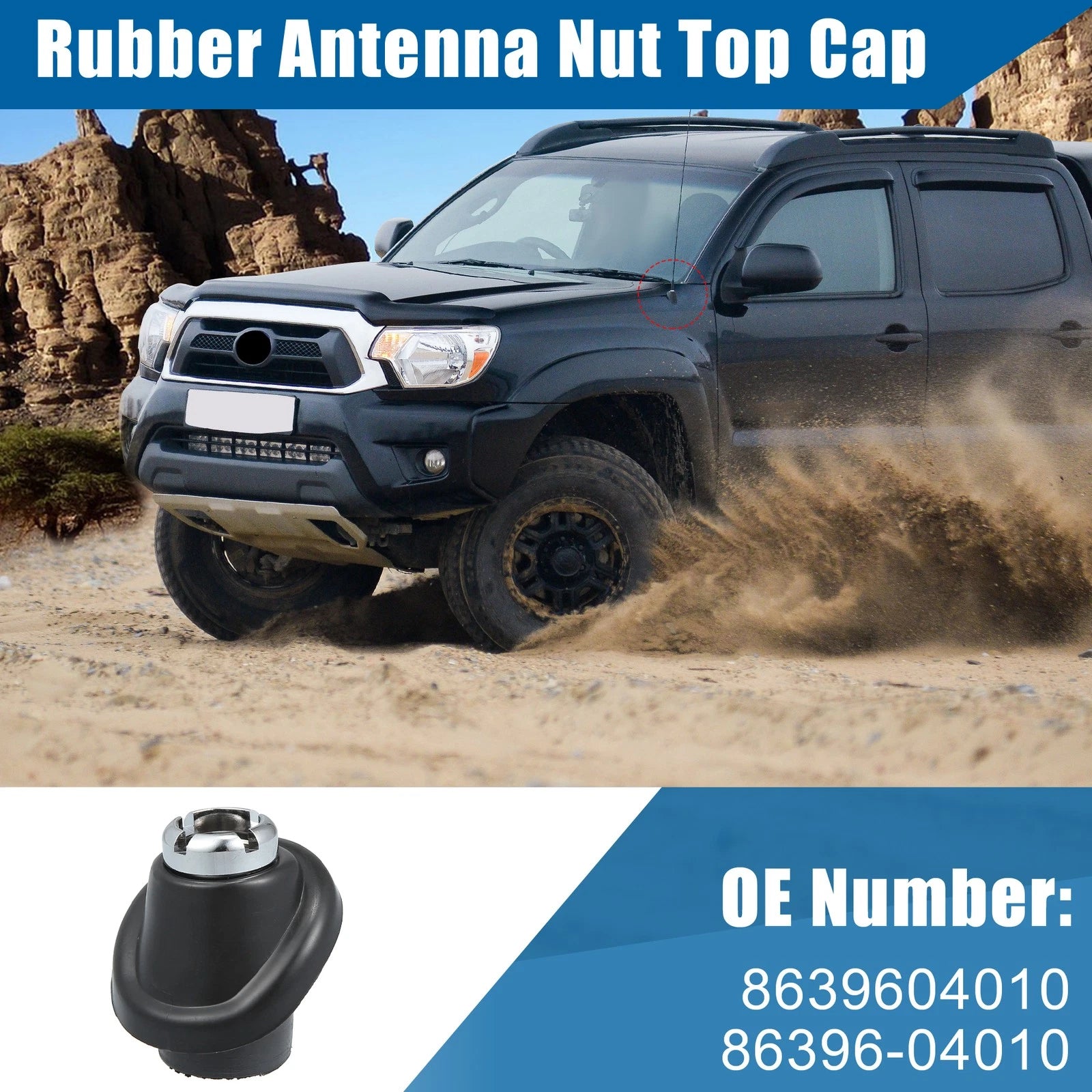 Antenna Nut Top Cap for Toyota Tacoma (1995–2004)
