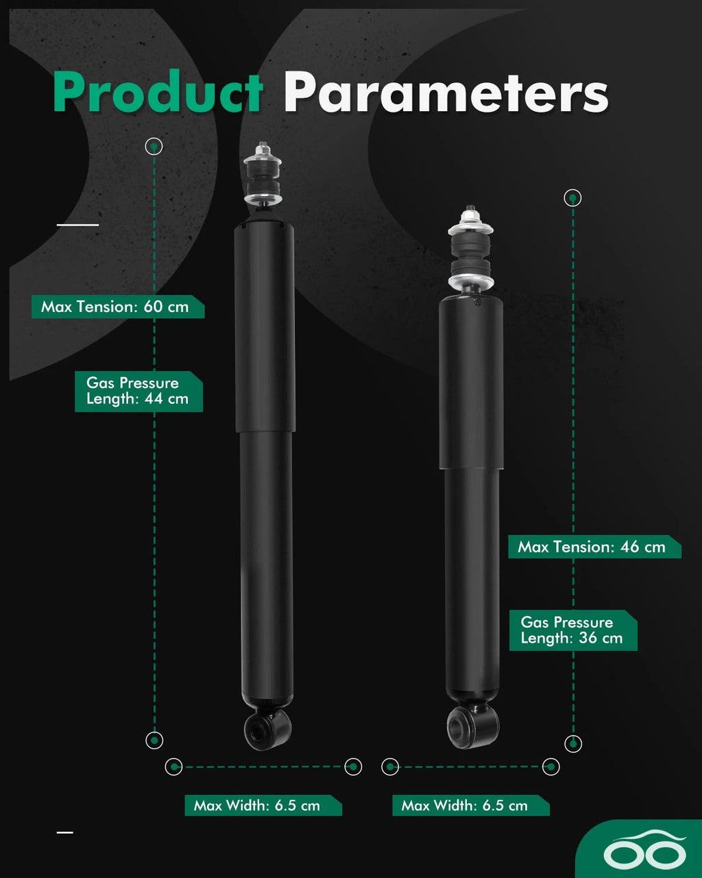 Set of 4 Shocks Struts for Ford E-150 Econoline (1992–2006)