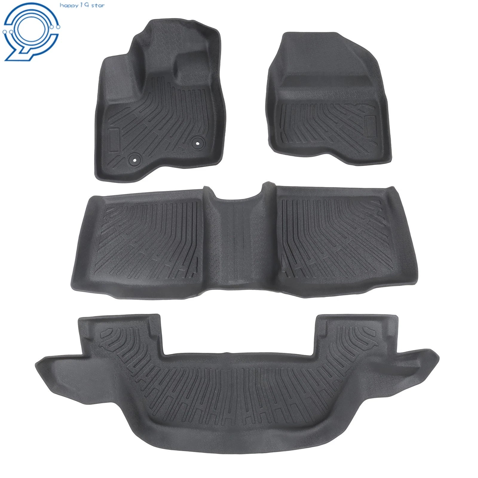 Set of 4 All Weather Floor Mats Liners for Ford Explorer (2011–2014)