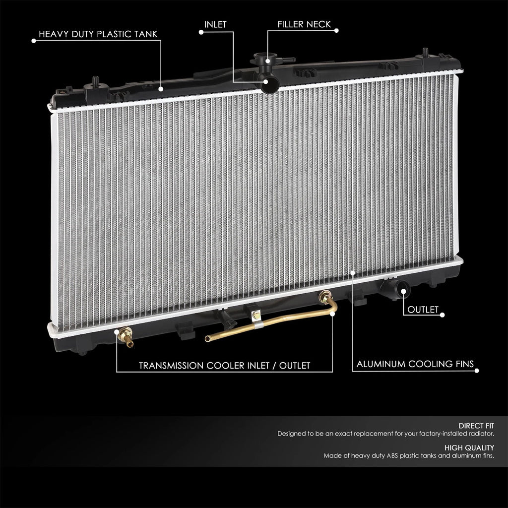 Aluminum Radiator DPI 13669 for Lexus ES350, Toyota Avalon, Camry (2012–2018)