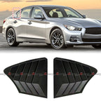 Side Window Louver Shutter Cover Trim for Infiniti Q50 (2014–2023)