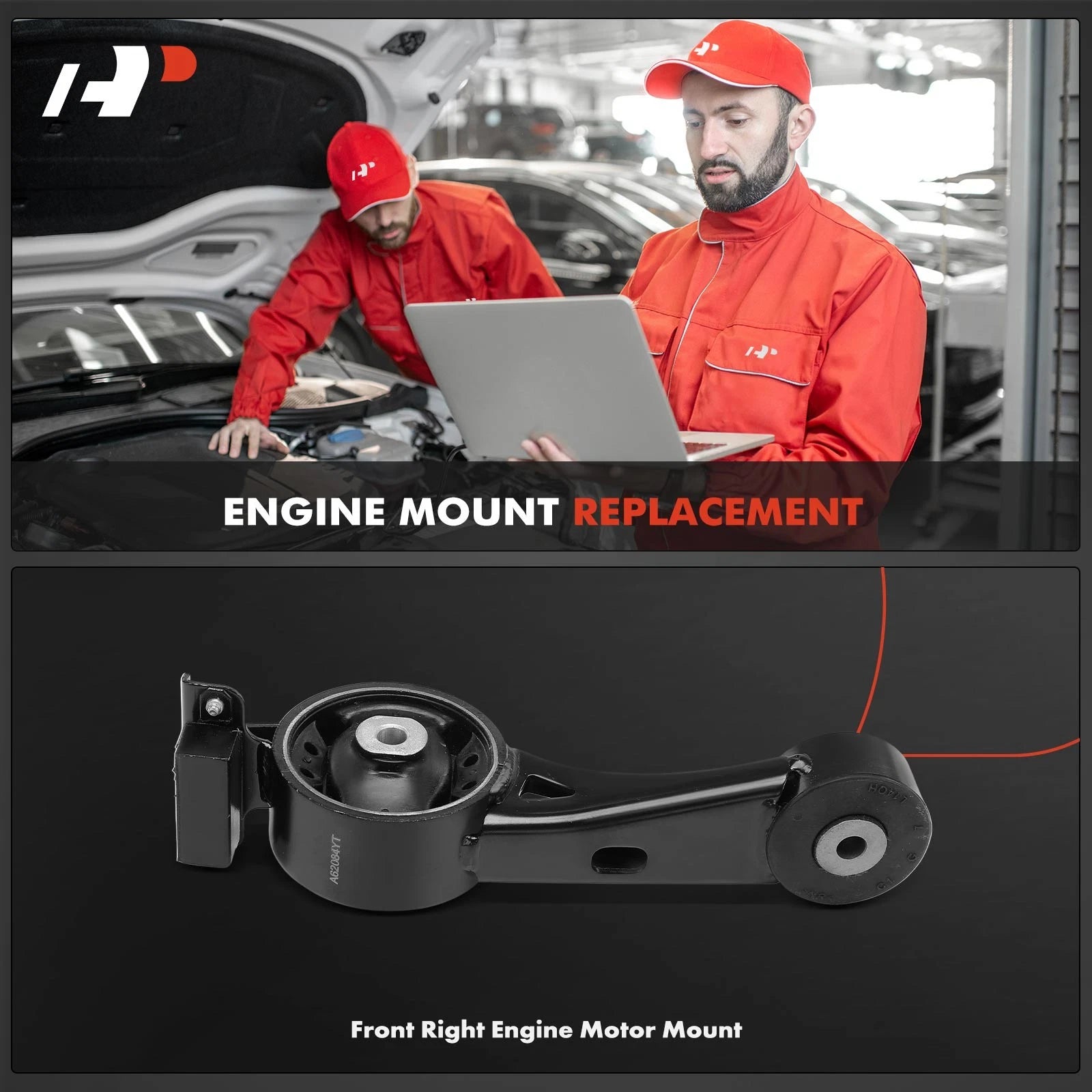 Engine Motor Mount Front Passenger for Toyota Highlander Lexus RX450h (2006-2015)