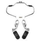 Mustache Engine Guard Crash Bar Footpegs for Harley Softail FL (2000–2017)