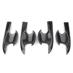 4X Carbon Fiber Door Handle Bowl Cover Trim for Honda Civic (2016–2018)