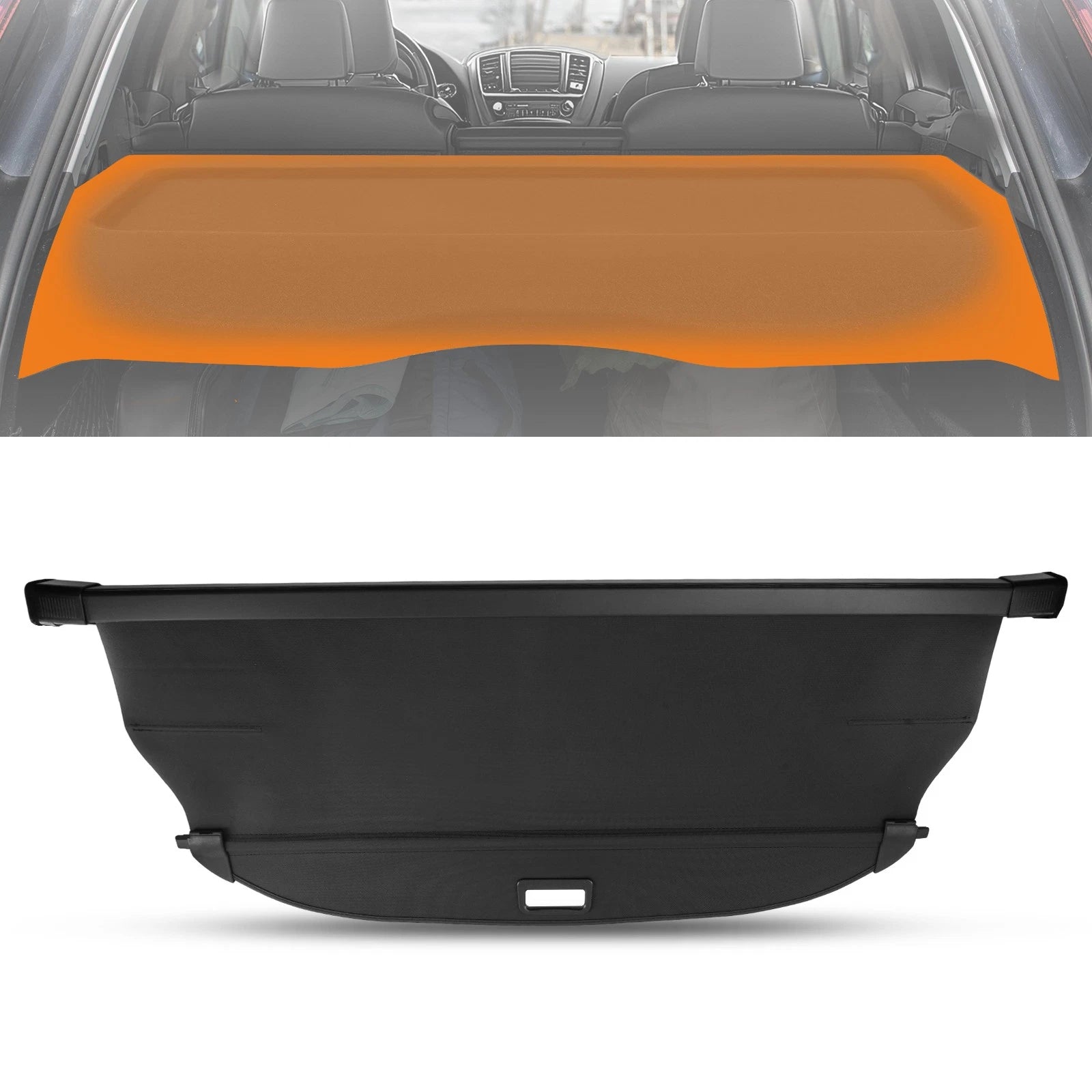 Luggage Load Cover Parcel Shelf for Hyundai Santa Fe (2019–2023) ABS Black