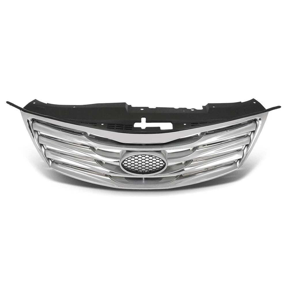 Front Bumper Upper Grille for Hyundai Azera (2012–2014) Black & Chrome