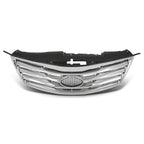 Front Bumper Upper Grille for Hyundai Azera (2012–2014) Black & Chrome