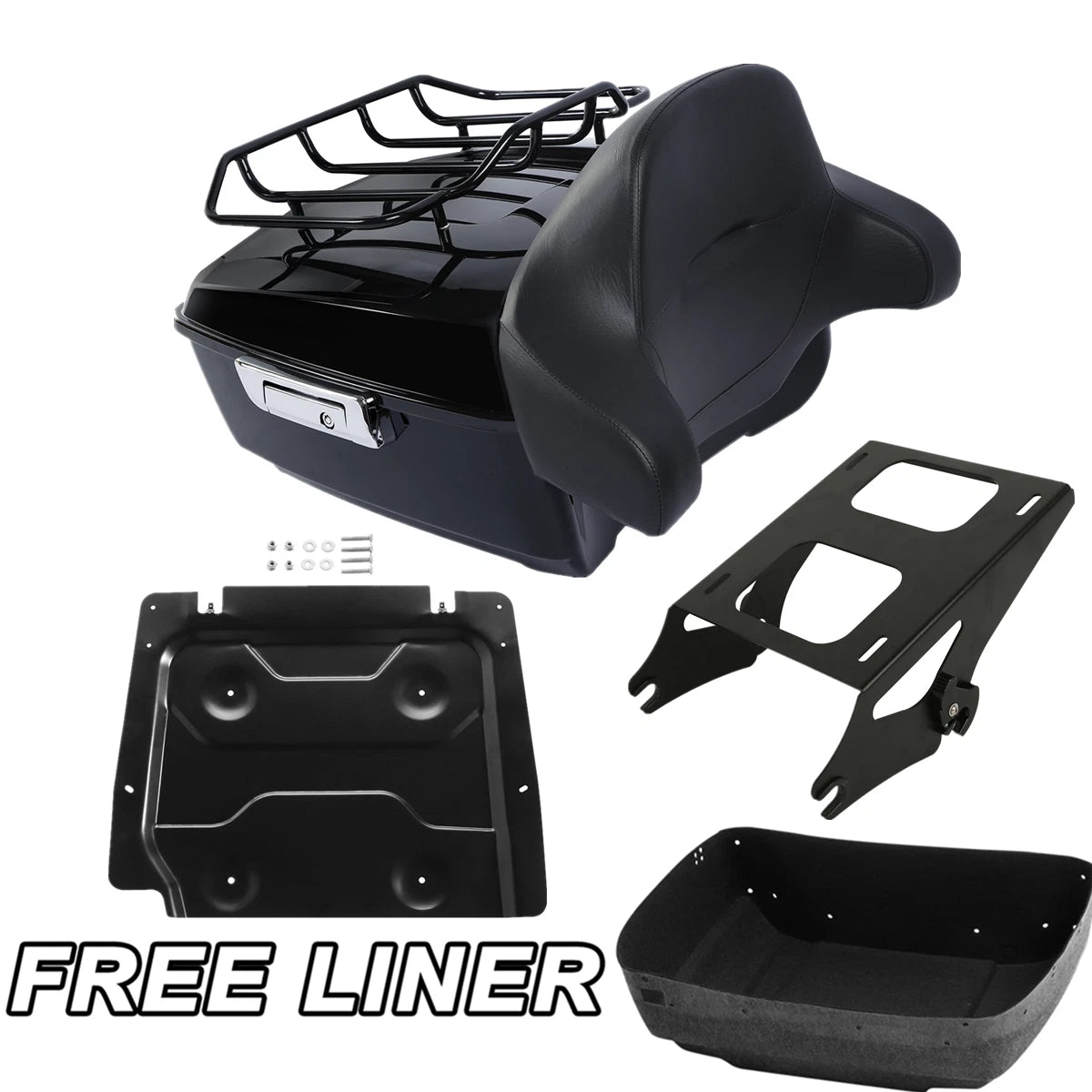 Trunk Backrest Rack Mount Plate for Harley Touring (2014–2023)
