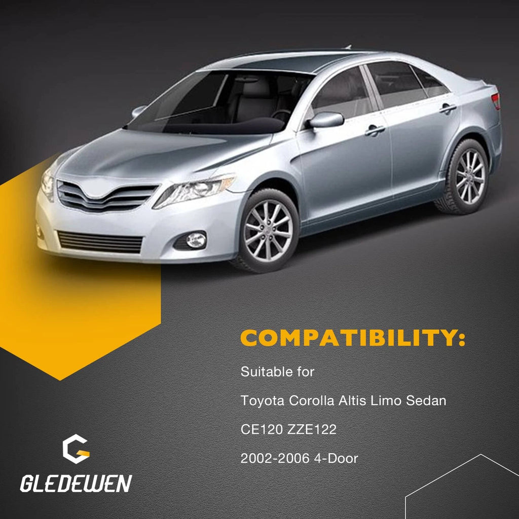 4X Weatherstrip Door Window Rubber Channel Seal for Toyota Corolla (2002–2006)