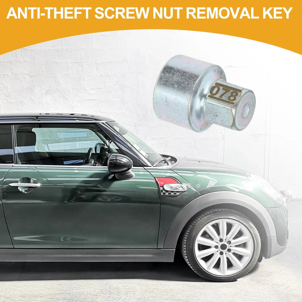 Wheel Lock Lug Nut Antitheft Screw Key Socket for BMW MINI COOPER