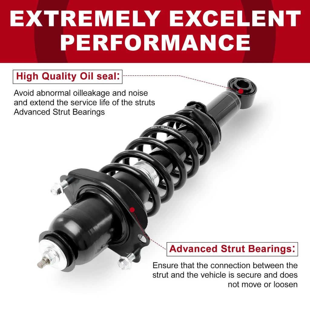 Pair Rear Struts with Coil Springs for Toyota Corolla Matrix (2009–2013)