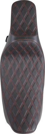 Extended Reach Predator III Seat for Harley Davidson (2000–2023) - Black, Double Diamond