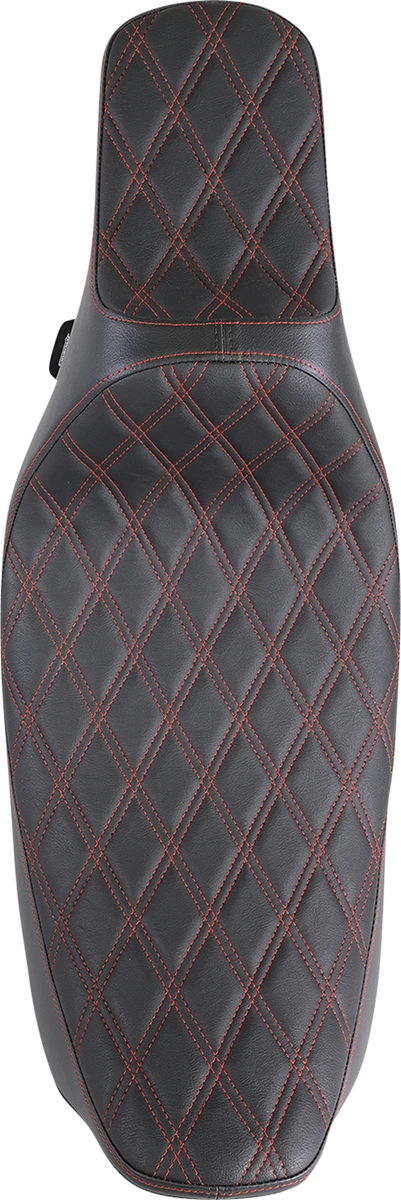 Extended Reach Predator III Seat for Harley Davidson (2000–2023) - Black, Double Diamond