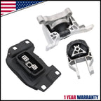 Set of 3 Engine Mounts for Ford Escape (2013–2019) 1.5L 1.6L