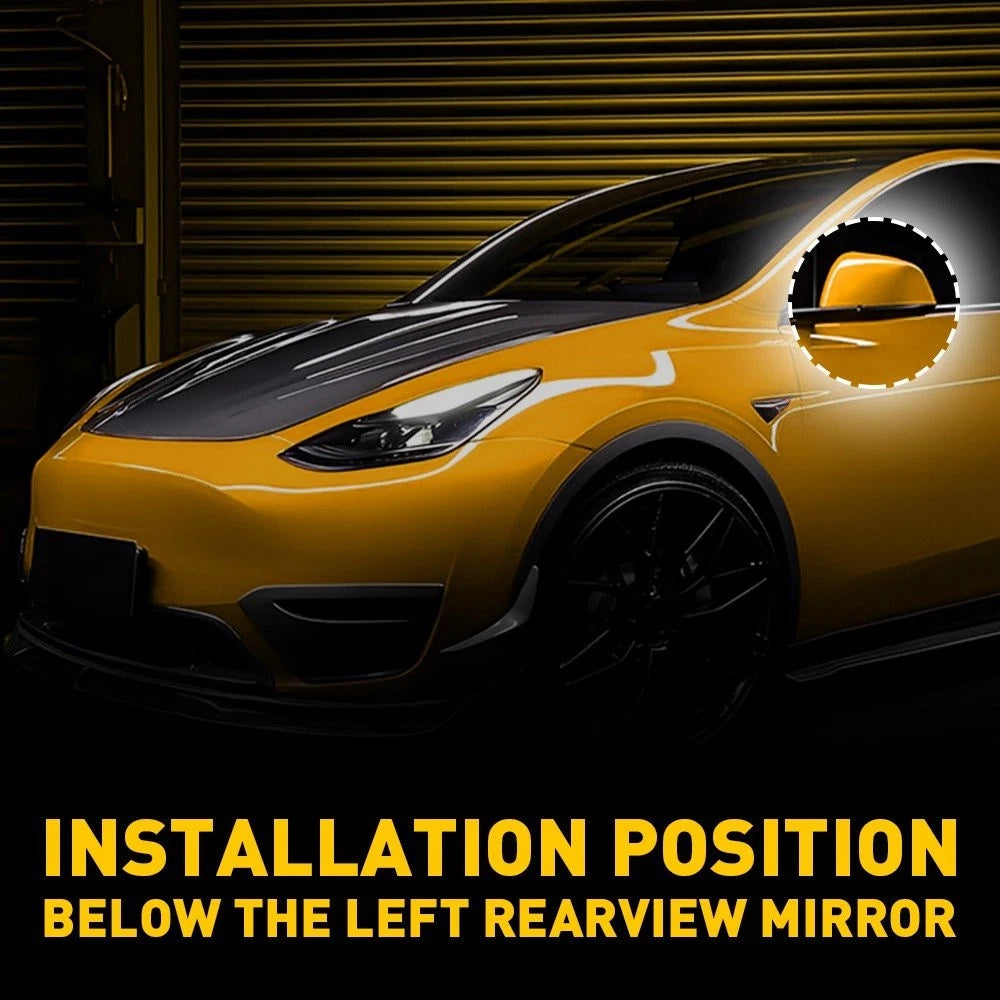 Left Driver High Wing Mirror Cover for Tesla Model Y (2020–2023)
