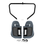 Lower Vented Fairings & Engine Guard for Harley Touring (2014–2024) Gunship Gray