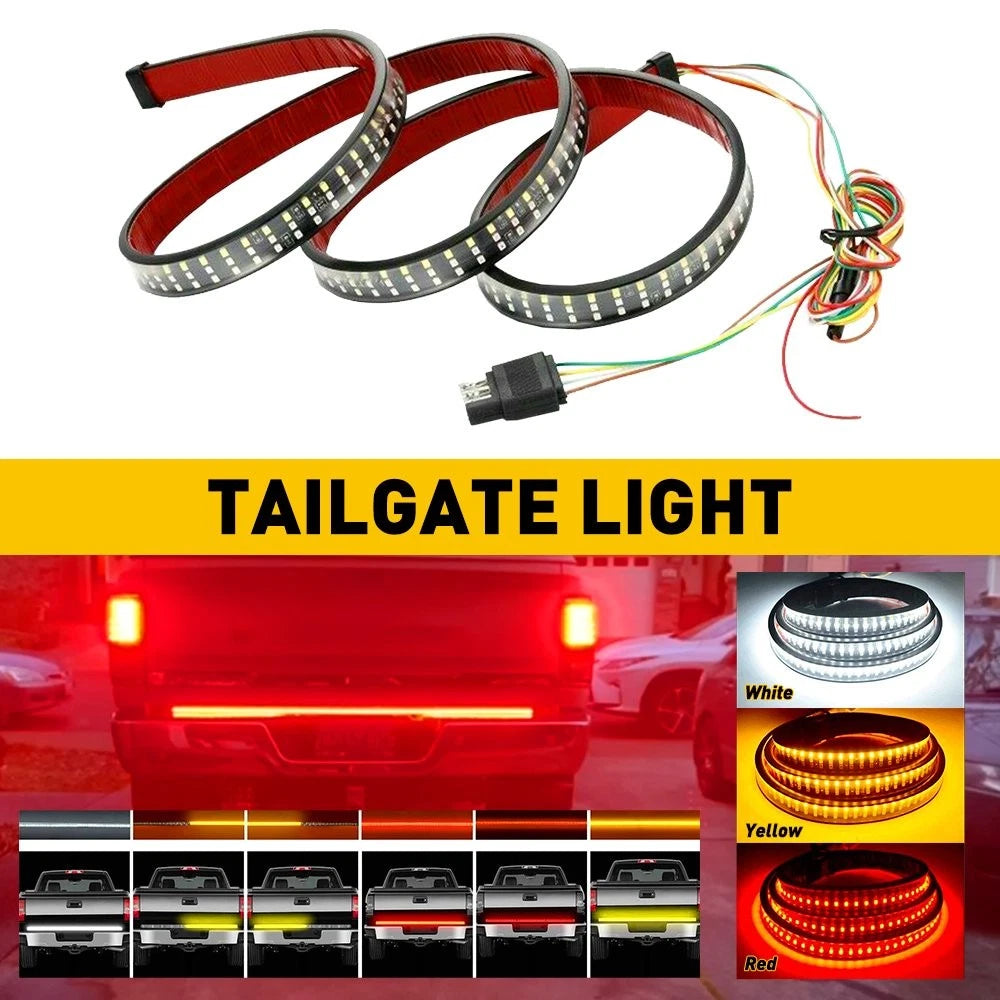 48" 3 Row LED Strip Tailgate Light Bar for Truck
