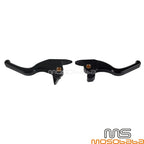3 Finger 5.9" Black Brake & Clutch Levers for Harley Softail Fat Boy
