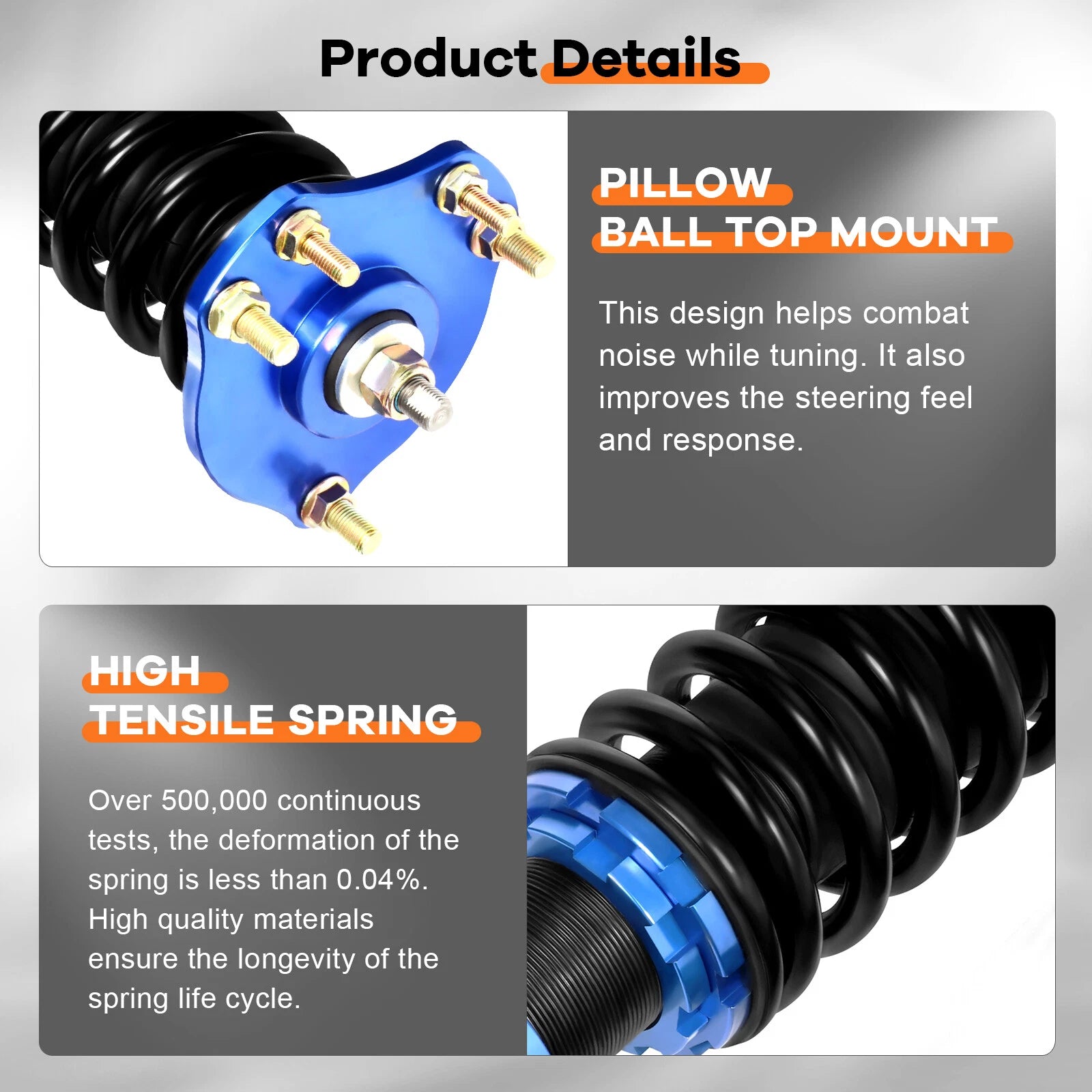 Coilovers for Honda Prelude (1992–2001) Adjustable Height Suspension Kits