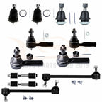 Set of 12 Sway Bars Ball Joints Tie Rods for Nissan Frontier (2001–2004)