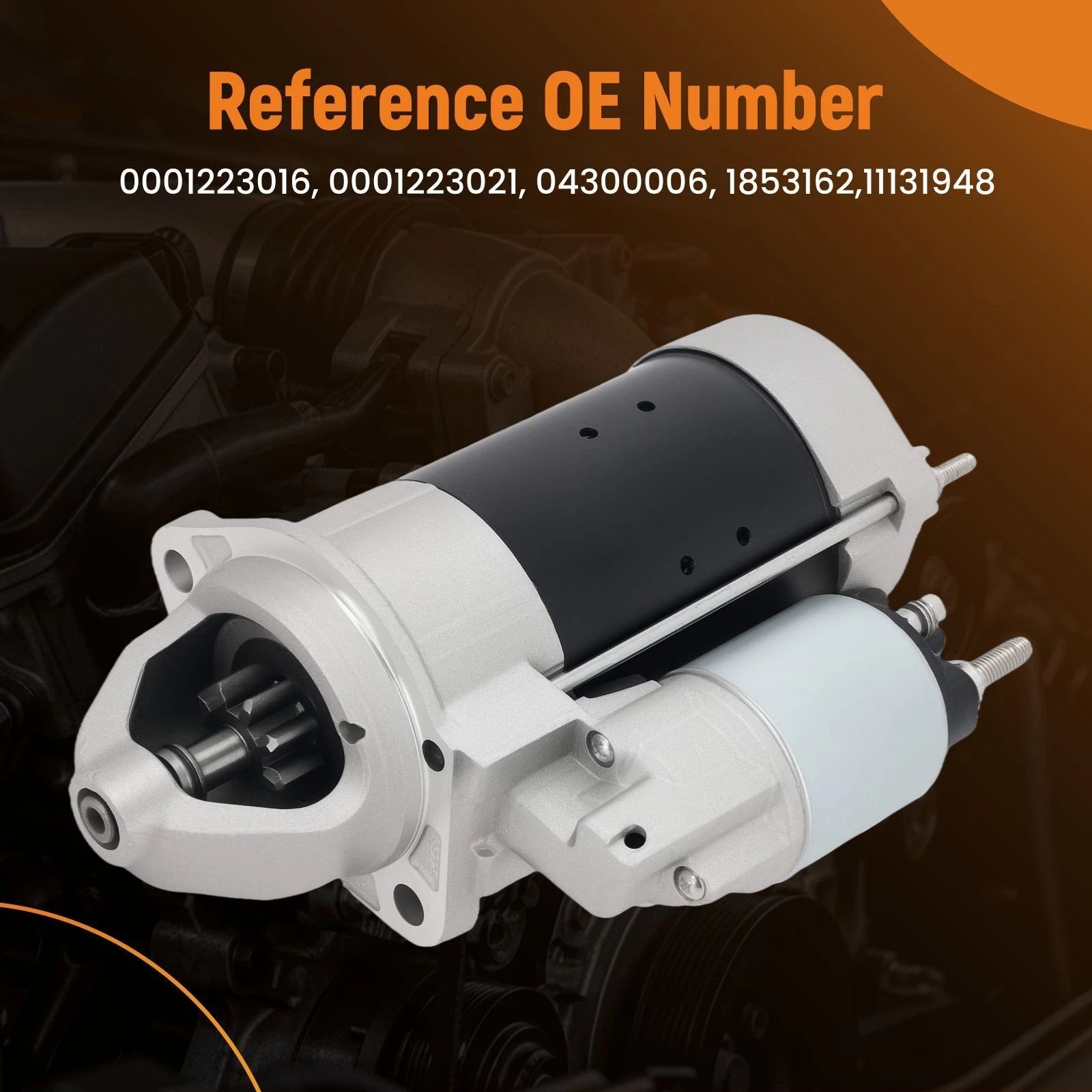 Starter Motor for Gehl 4840 (2004-2005) 12V 9T