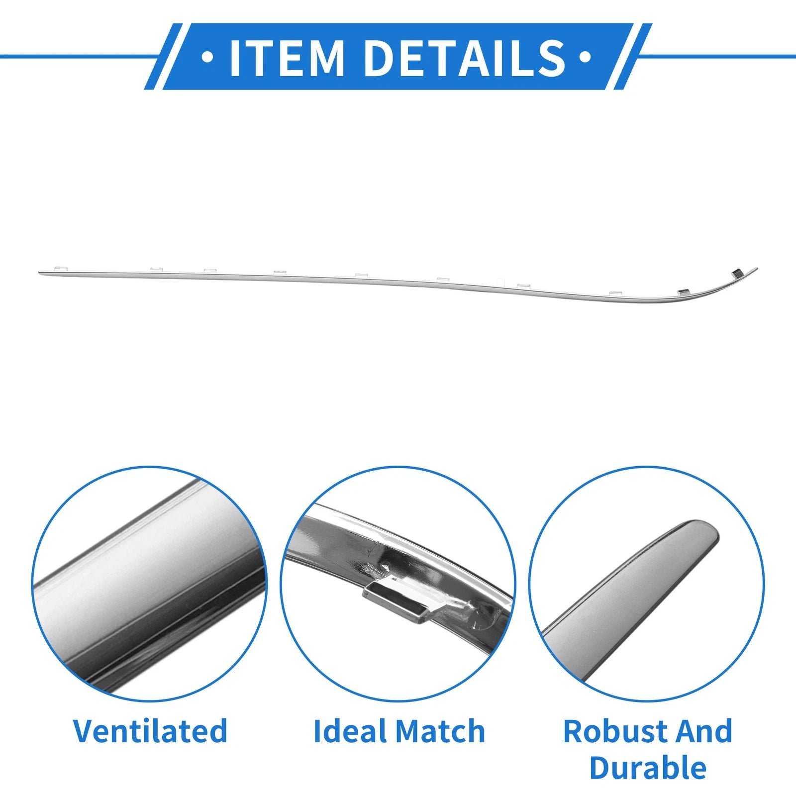 Rear Right Bumper Grille Trim for Mercedes-Benz E320 (2003)