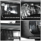 Headlights for Chevy Express GMC Savana 1500 2500 3500 (2003–2022) Black Clear