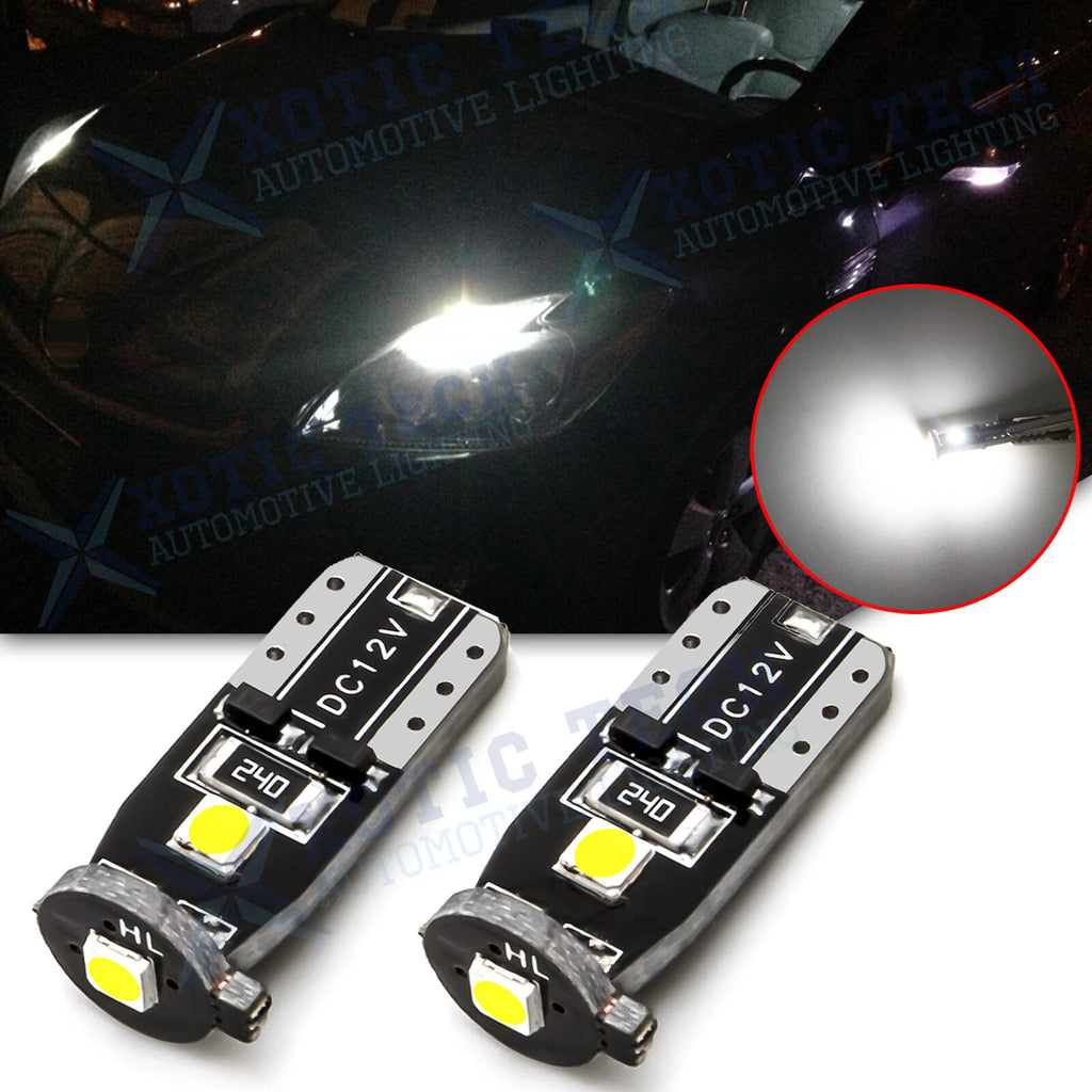 LED Parking Light Bulbs 6000K Bright White Error Free for Toyota Prius (2004–2019)