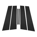 Set of 6 Pillar Window Trim for Chevy Malibu (2013–2015) Black