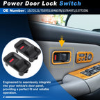 2X Power Door Lock Switch 15172121 for Chevy Avalanche Silverado Suburban (2001–2006)