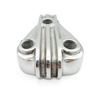 3 Port Fuel Distribution Block Polished Triangle Finned for Hot Rods (Aluminum, USA)