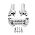 4" Handlebar Riser 1" Top Clamp for Harley Road Glide Softail (2000–2023)