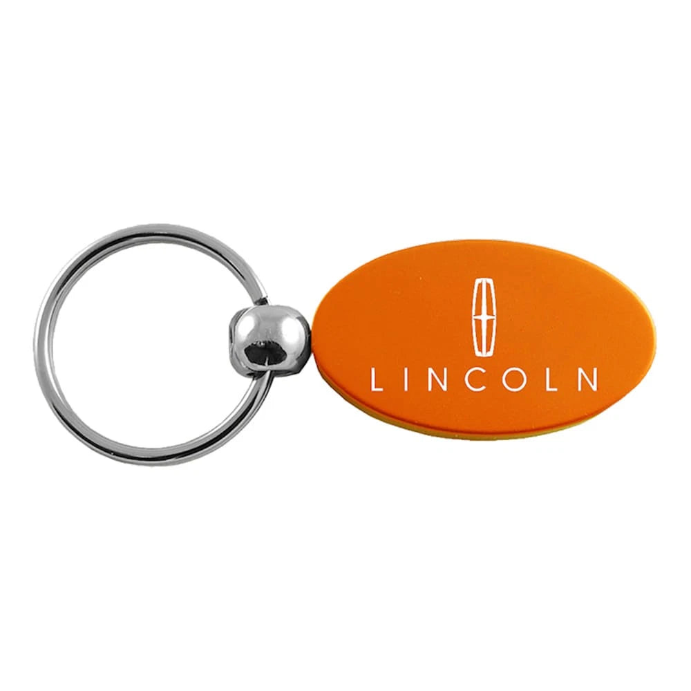 Orange Oval Keychain KC1340.LIN.ORA - Officially Licensed for Lincoln