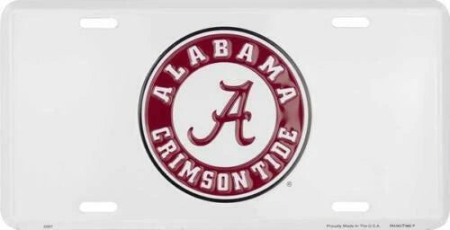 Embossed License Plate for Alabama Crimson Tide (6 x 12)