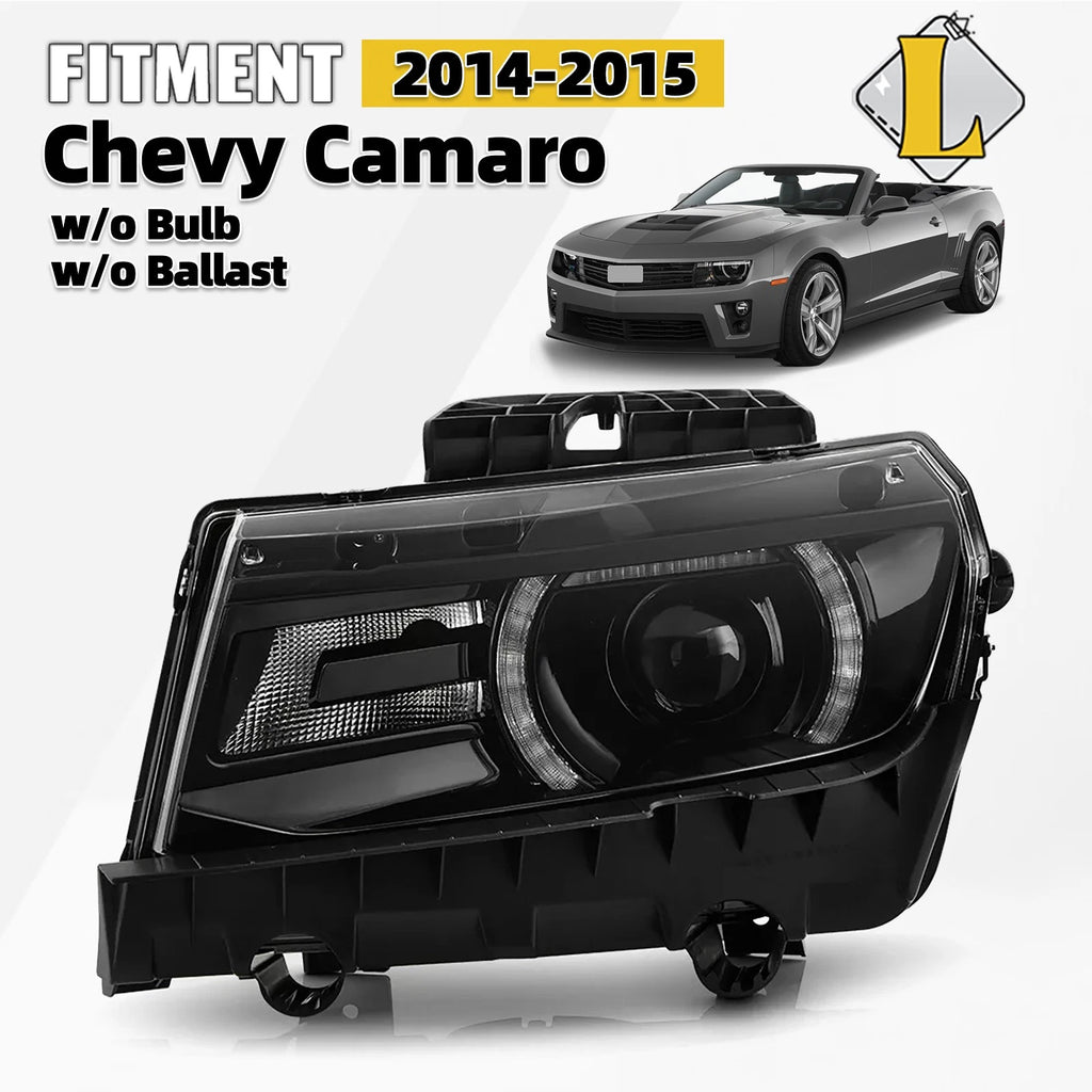 HID/Xenon Headlight for Chevy Camaro (2014–2015) w/LED DRL Left Driver
