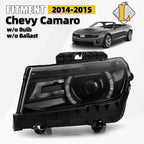 HID/Xenon Headlight for Chevy Camaro (2014–2015) w/LED DRL Left Driver