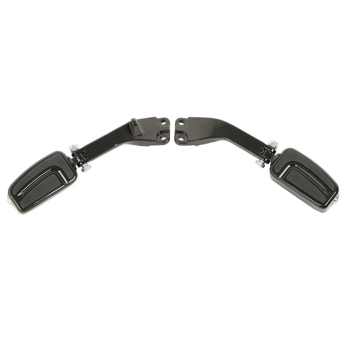 Black Rear Footpeg Mount Bracket for Harley Dyna Super Glide Low Rider (06-17)